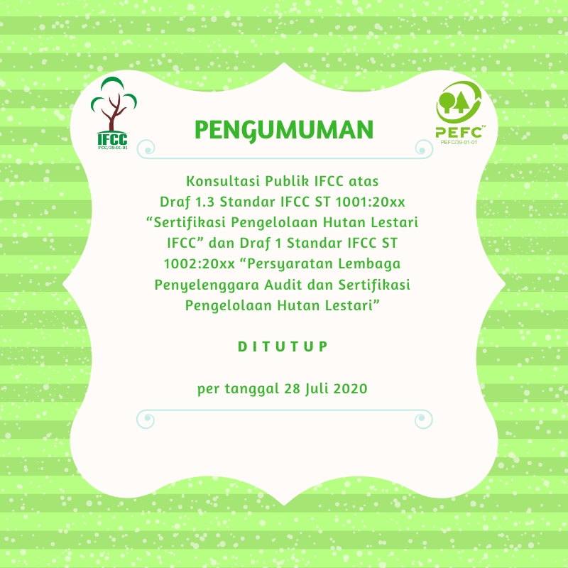 KONSULTASI PUBLIK DITUTUP